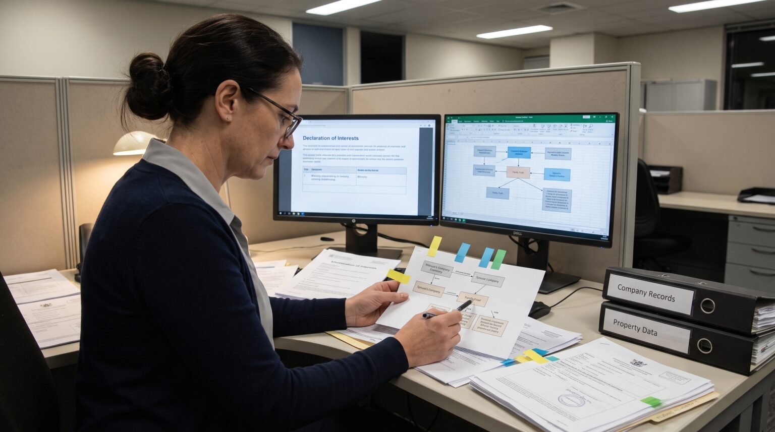 Analyst_reviewing_corporate